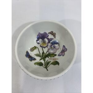 Portmeirion Botanic Garden Serving Cereal Bowl Pansy Viola Hybrida 5.5” x 2.5”